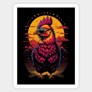 Cool Rooster Sticker